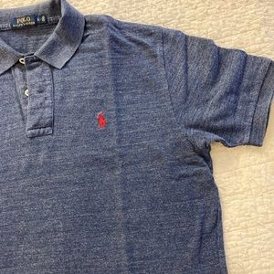 Polo by Ralph Lauren, Men’s large cotton collared polo s/s shirt. Blue.